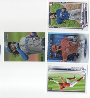 BO BICHETTE INSERT STADIUM 4X 2021 2022 TOPPS TORONTO BLUE JAYS CARD LOT