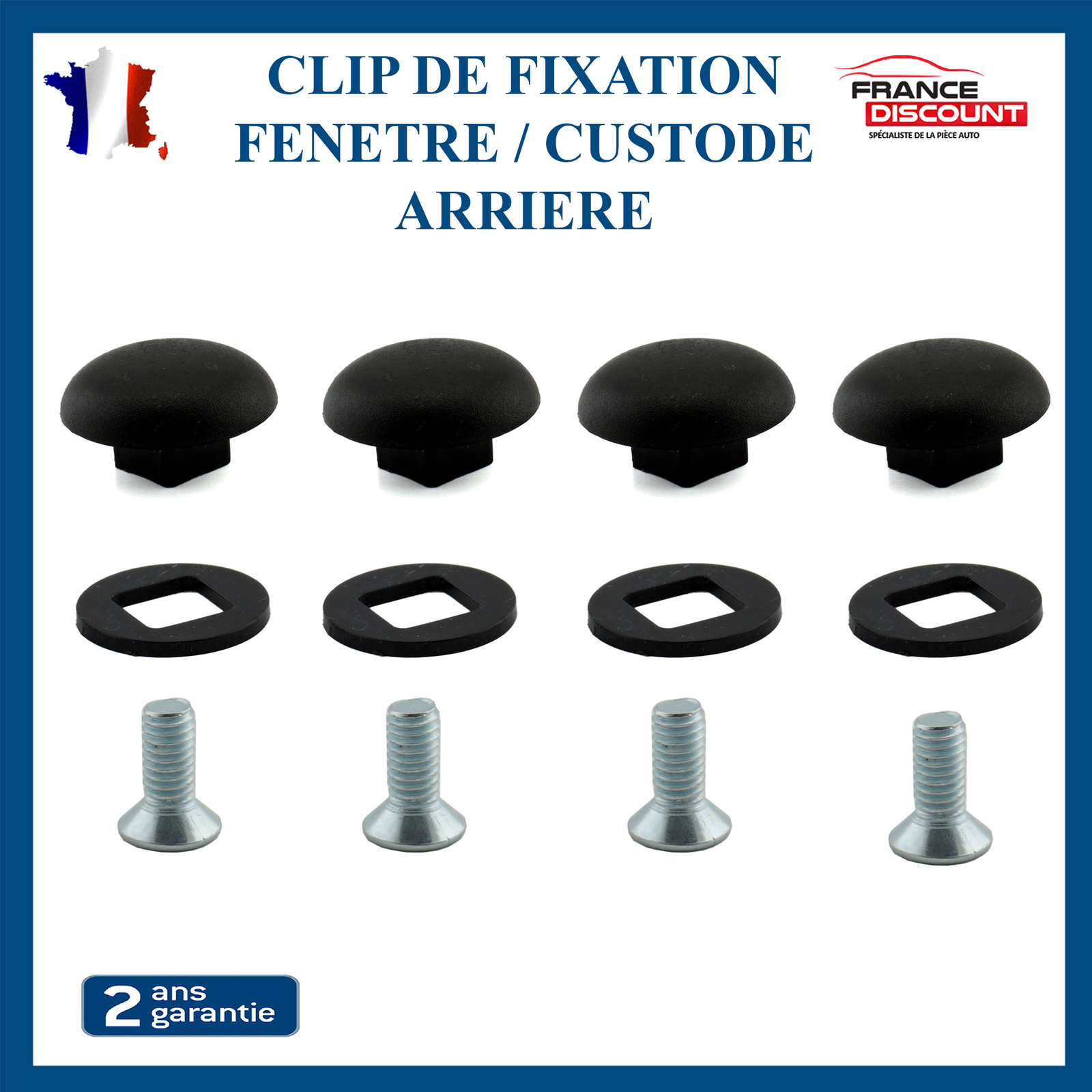 Stop aux vibrations : support vitre custode 857312 pour réparer les fenêtres Partner 206