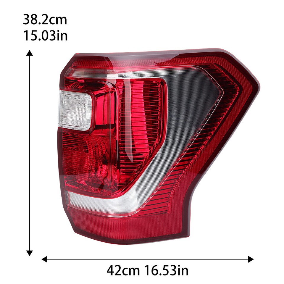 Pinkomoto Feu arrière halogène côté conducteur compatible avec Ford Expedition XL XLT 2018, 2019, 2020, 2021, ensemble de feux arrière extérieurs de rechange FO2800271