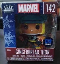 New Gingerbread Thor # 142 RARE DIAMOND Mini Funko Pop Five Below Exclusive