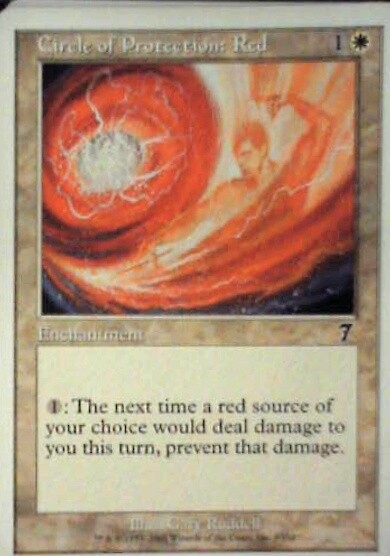 Circle of Protection: Red - 7th Edition: #9, Magic: The Gathering