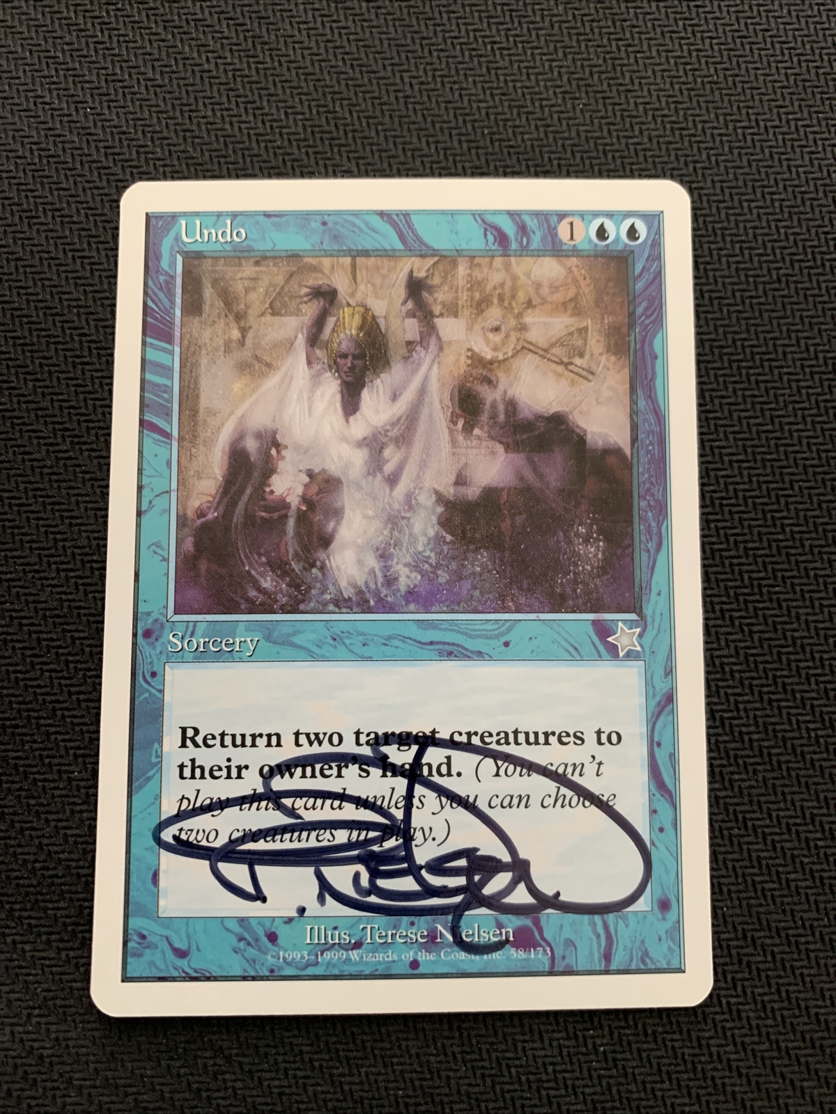 MTG Magic Signed Artist Proof Undo X1 Starter 1999 Terese Nielson