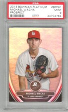 2013 Bowman Platinum Michael Wacha Prospect PSA 9