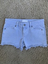 LOFT Made and Loved size 25/0 light wash denim cutoff blue denim jean shorts