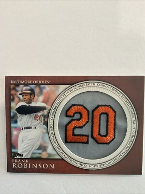 2012 Topps #RN-FR HOF Frank Robinson Retired Number Patches Orioles   r