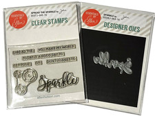 Elllen Hutson Spread the Sparkle Stamp Set Coordinating Die Bundle Sequin