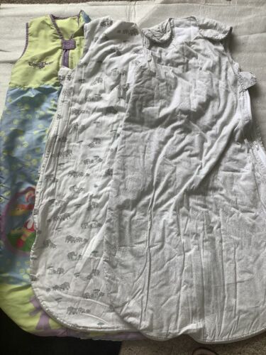 3 TODDLER SLEEPING BAGS, 2.5 TOG - JOHN LEWIS x 2, UPSY DAISY x 1 - 18-36 Month - Afbeelding 1 van 5