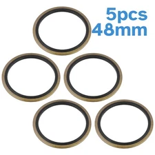 5pcs 48mm Dowty Seals Bonded Washers Tighten Sealer Rubber O Rings Plug Gasket