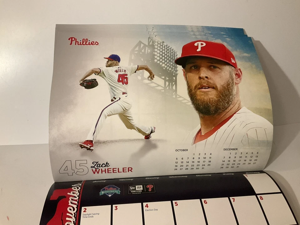 PHILLIES 2025 CALENDARIO EQUIPO UN JUGADOR EN CADA MES NUEVO SGA Foto 4 de 4