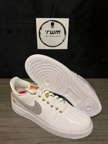 Nike Air Force 1 NOLA White Metallic Gold DZ5425-100 Men's Size 14 New