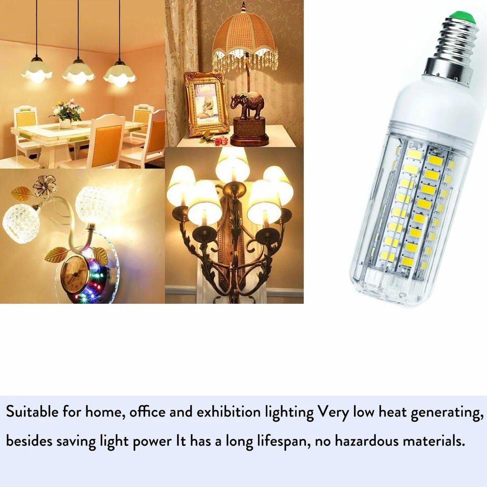 E12 E26 E27 E14 B22 20W 12V Dimmable LED Corn Light Bulb 5730 SMD Lamps SS839 - Image 4 of 4