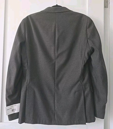 NWT Mens CALVIN KLEIN Brown Twill Stretch Blazer Sport Coat Suit Jacket Size 38R - Picture 5 of 8