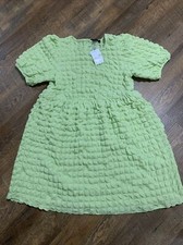 NEW Forever 21 Plus Size Textured Babydoll Mini Dress OX Bubble Green