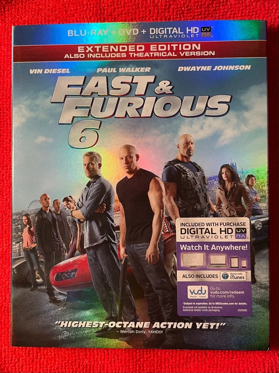 Fast Furious 6 Extended Edition Blu Ray 25192170911 eBay