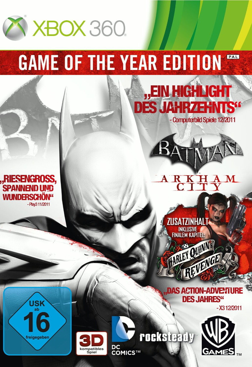 Batman: Arkham City Game of the Year Edition Microsoft Xbox 360 DVD OVP