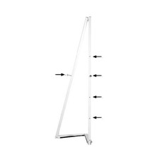 White Portable Easel 59 inch with 5 Different Height Adjustments