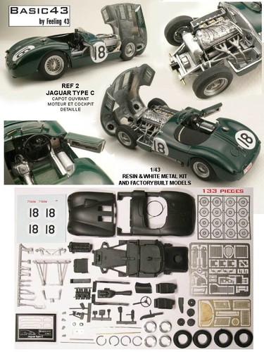 Autoart 13571 - Jaguar C-Type - '53 Le Mans Winner [13571] - $129.95 | Electric Dreams, New and Vintage Slot Cars