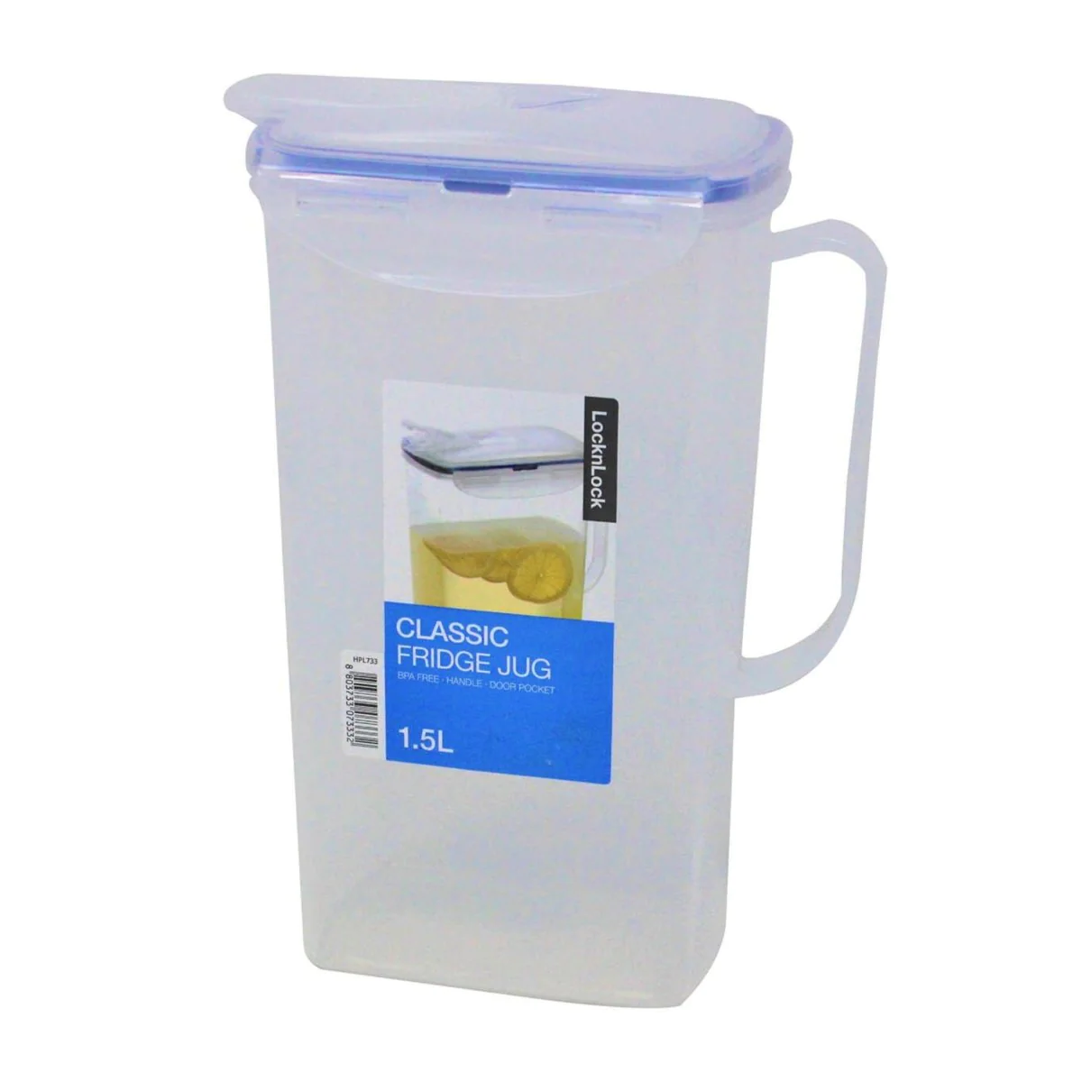 Lock & Lock, Rectangular Fridge Door Jug 1.5ltr (170 x 95 x 220mm)