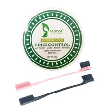 Ustar Hair Wax Edge CONTROL GEL Tamer Extra Long Last Hold/Style Smooth 5.2oz 