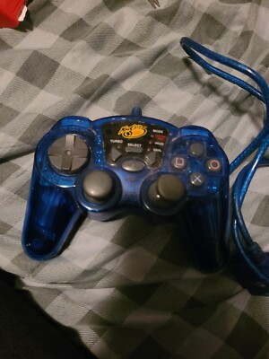 Madcatz Dual Force 2 Pro Advanced Analog Controller For PlayStation 2 - Blue