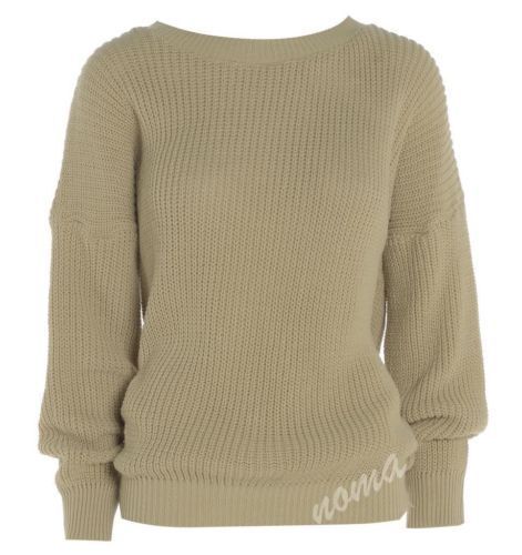 LADIES OVERSIZED BAGGY CHUNKY JUMPER KNITTED WOMENS SWEATER THICK KNIT TOP - Picture 7 of 17
