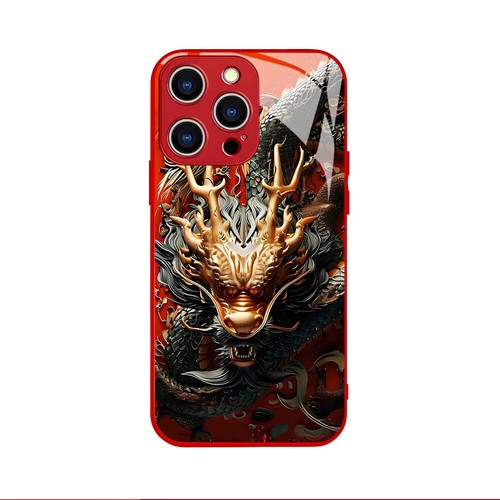 NEW! Chinese Dragon Phone Case New Year Glass Cover for Iphone12/13/15/14 - Picture 5 of 27