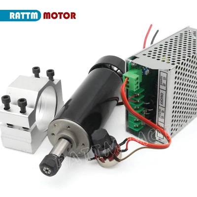 RATTMMOTOR 【DE】 500W Air Cooled Spindle Motor ER11 With Speed Governor & 52mm Clamp CNC Kit
