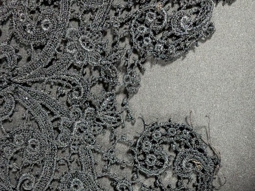 2 Victorian / Edwardian Antique Fashion Lace Collars - Schiffli ? - Picture 18 of 21