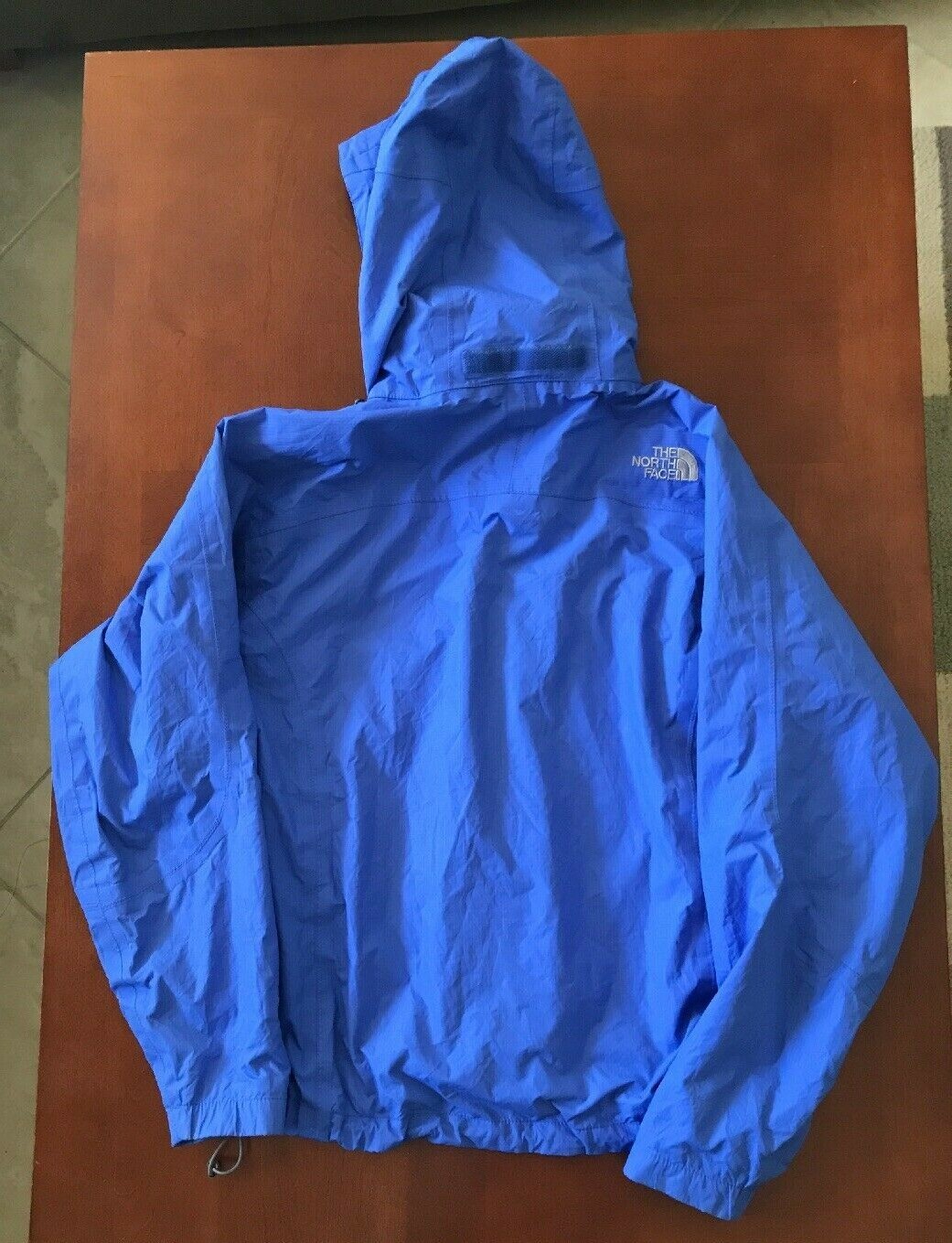 North Face Waterproof Hyvent Rain Jacket Sz XS Blue Excellent Cond