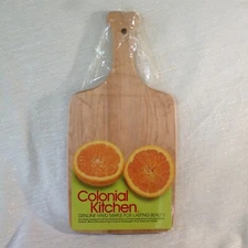Colonial Kitchen™ 7x14in. NEW Bemis Mfg Paddle Cutting Board Hard Maple USA made