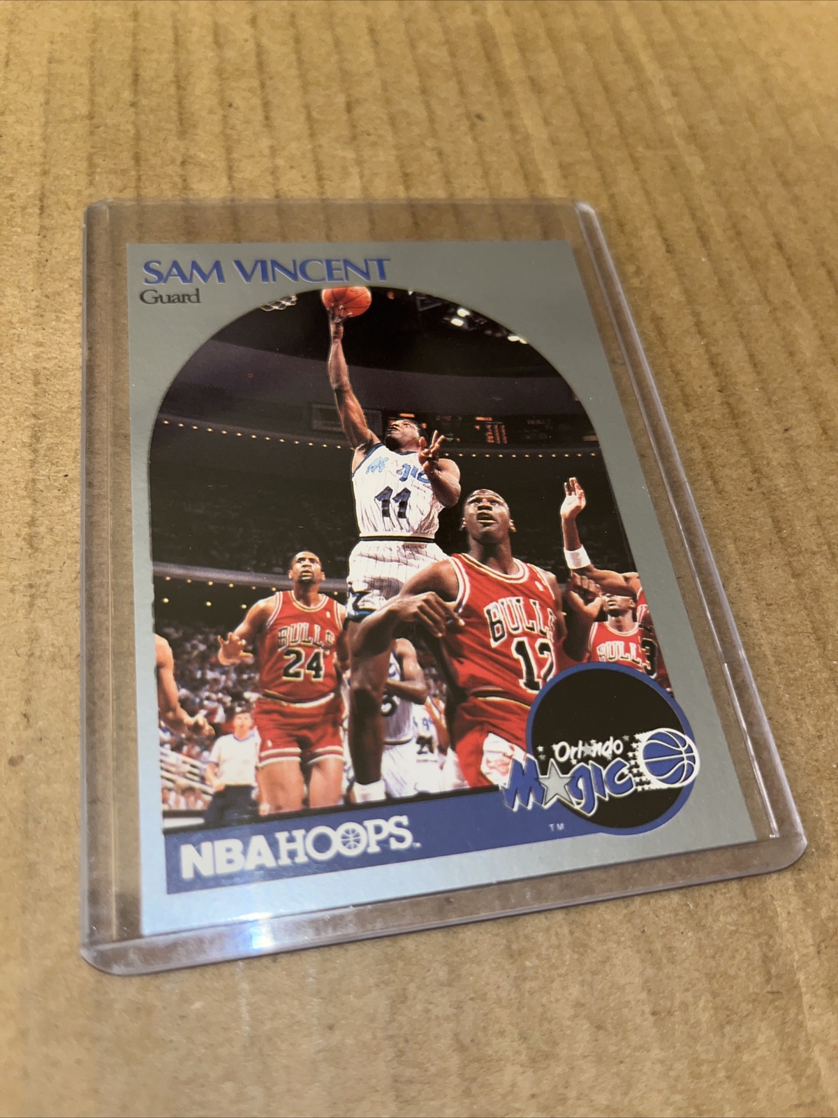 1990 Hoops MICHAEL JORDAN JERSEY 12 #223 Sam Vincent Basketball Card (b5)