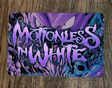 #3 Motionless in White Purple Monster Colors 8x12 Metal Wall Sign