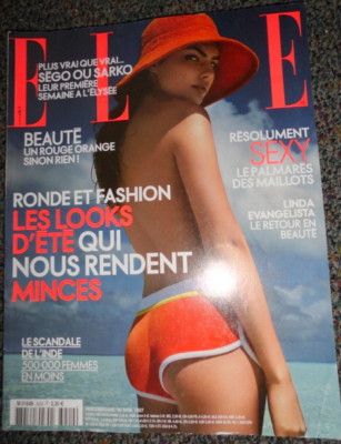 French Elle 4 2007 sexy models Alyssa Miller Linda Evangelista  