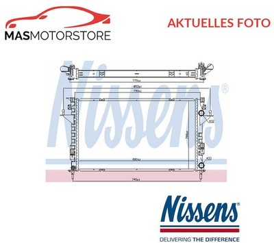 KÜHLER WASSERKÜHLER MOTORKÜHLER NISSENS 637666 P FÜR RENAULT LAGUNA II