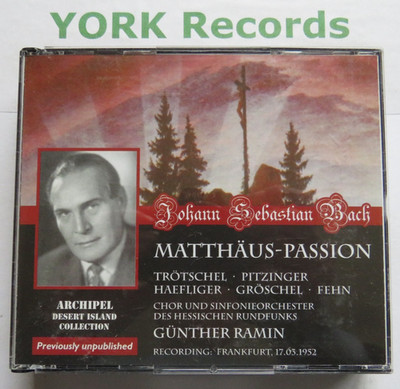 J.S. BACH - Matthaus Passion / St Matthew Passion RAMIN - Ex Con 3 CD Archipel