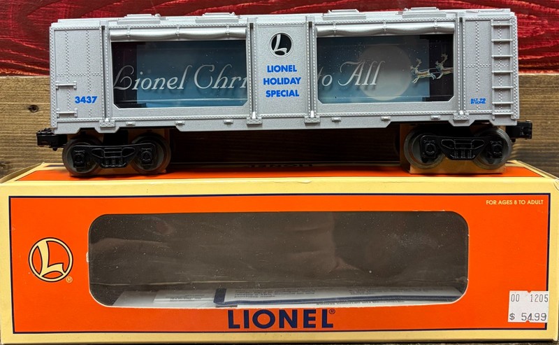 Lionel O-Guage Christmas Aquarium Car (6-19855)