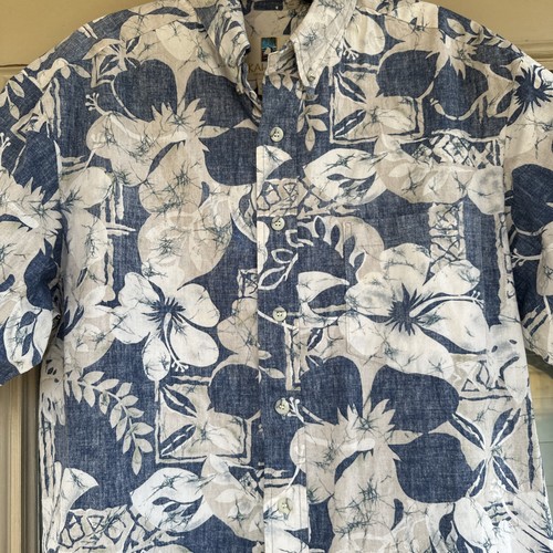 Kahala Shirt Collection Hawaiin Islands Men’s Cotton Shirts Medium Floral - Picture 2 of 5
