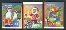 Juego de 3 estampillas folletos de diseño MUH secular de Navidad 2025