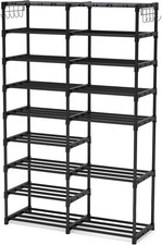 NEW Tall 8 Tier Large Capacity Shoe Rack 30-40 Pair Organizer Shoe Storage