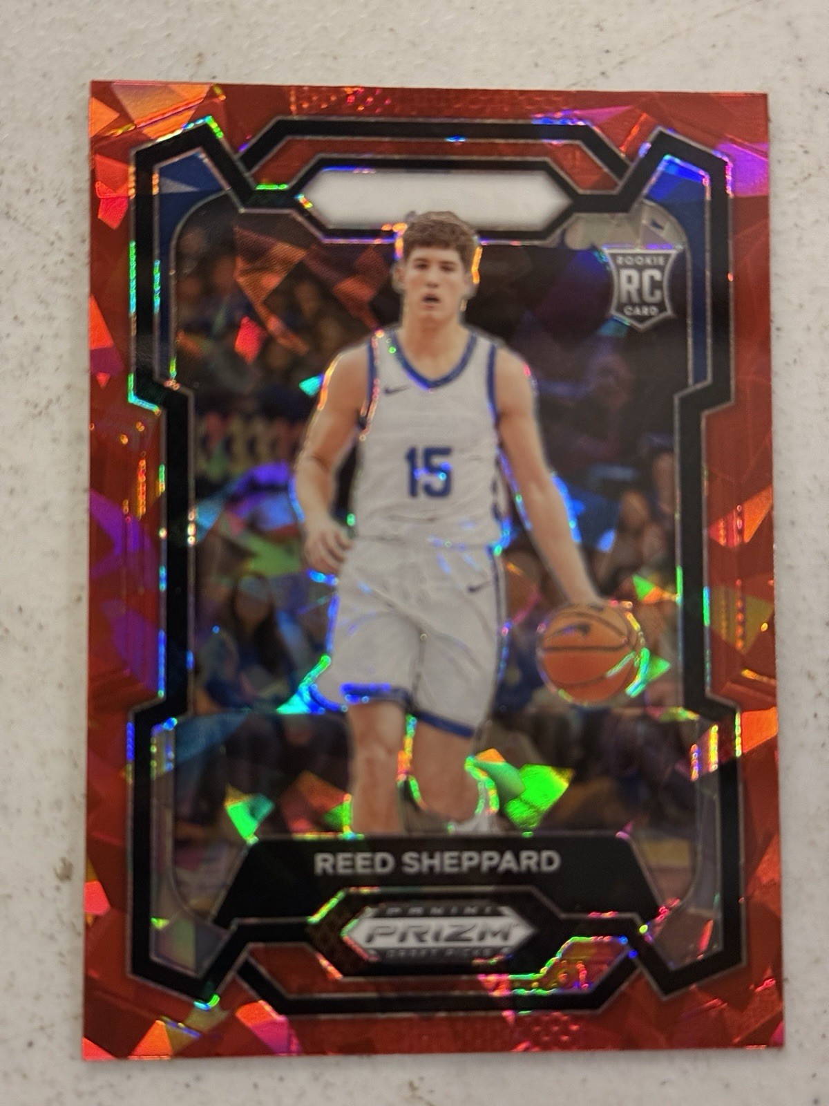 2024-25 Panini Prizm Draft Picks - Reed Sheppard #21 Red Ice Prizm (RC)
