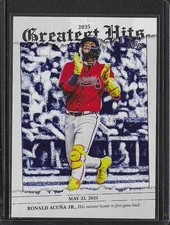 Ronald Acuna Jr. 2026 Topps Series 1, 75 Years, Greatest Hits Atlanta Braves