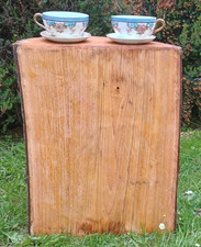 Solid wood tree stump table rustic woodland accent side end table handmade table