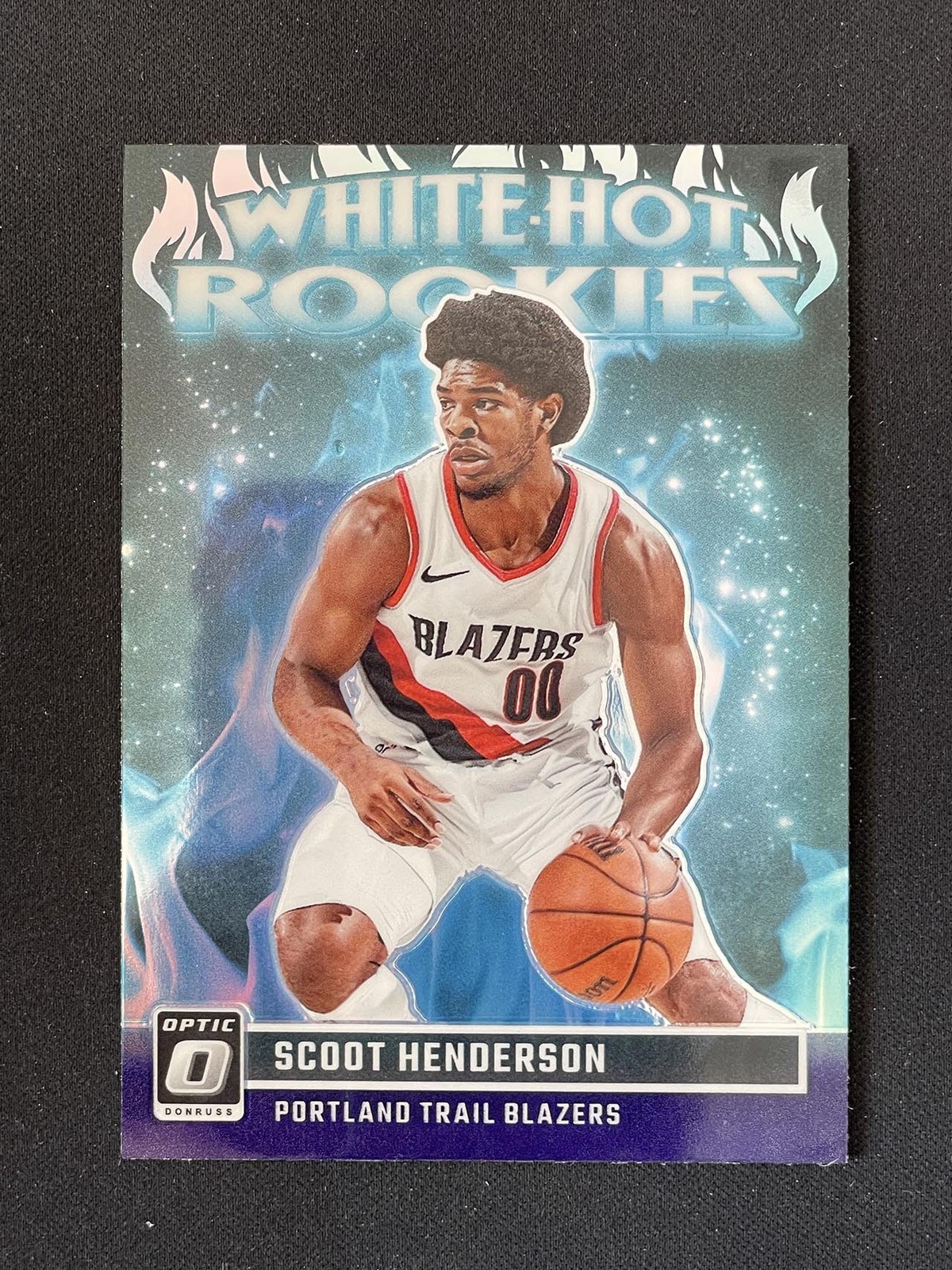 Scoot Henderson 2023-24 Panini Donruss Optic White Hot Rookies Purple RC #15