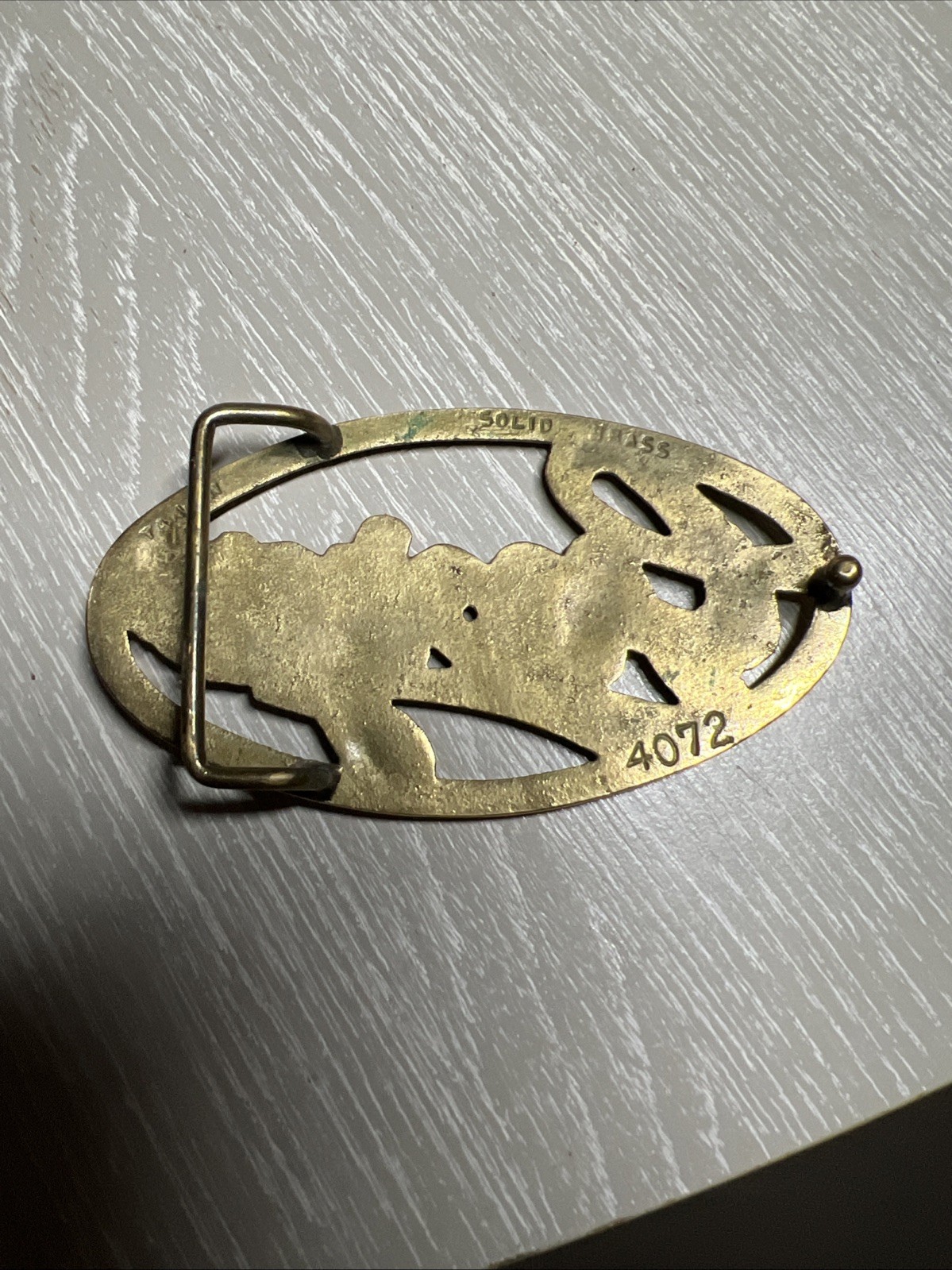 Vintage Solid Brass George Script Cursive Spell-O… - image 3