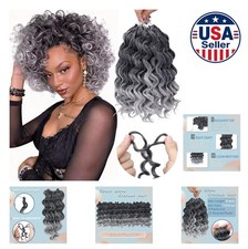 Ocean Wave Crochet Hair Pre Looped Deep Wave Synthetic Hair for Black Women 8