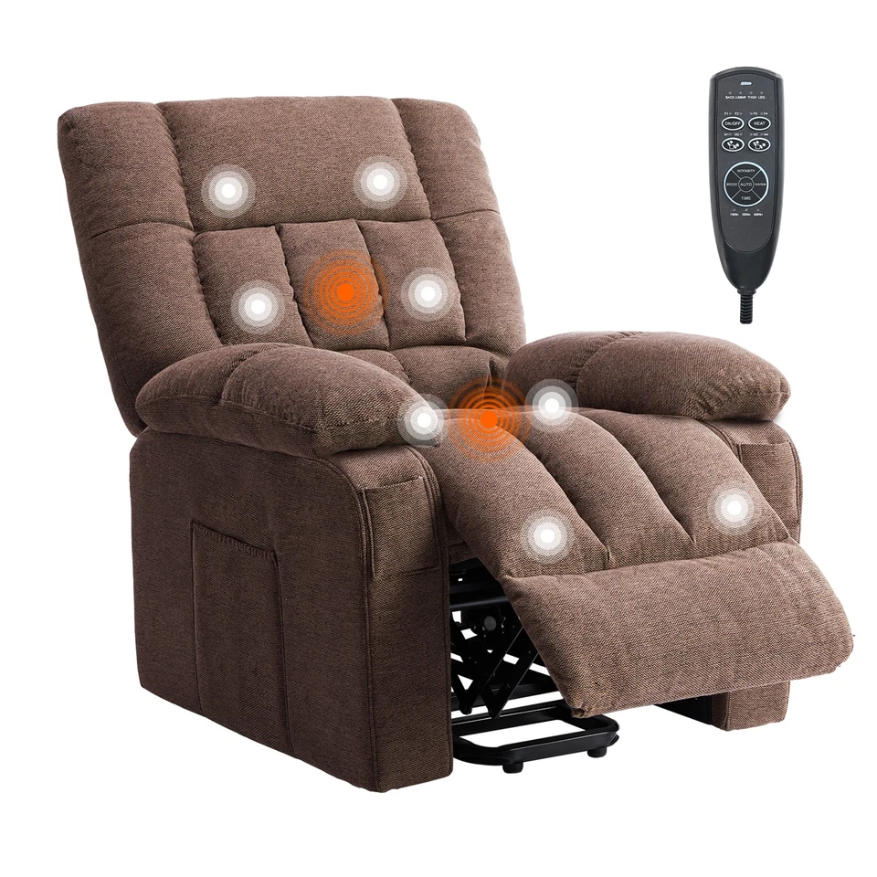 Adjustable Electric Power Lift Chair with Remote Control Recliner Chair and Heat - Image 3 of 4