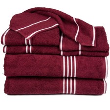 Lavish Home 8Pc Bathroom Towels Set - 100 Cotton Bathroom Essentials 2 Bath