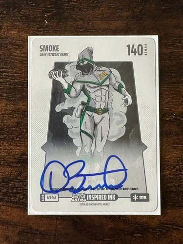 Bo Jackson Battle Arena - Smoke Dave Stewart Inspired Ink Auto Steel BFA-145