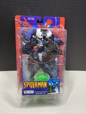 Toybiz Marvel Venom Action Figure w/ Alien Ooze Base 2002