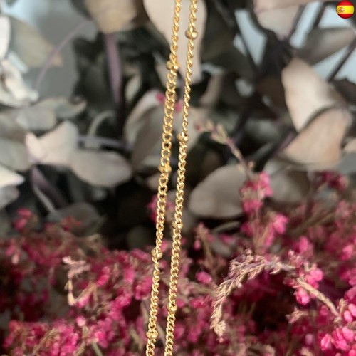 Collar Virgen Niña. Cadena de bolitas de acero inoxidable. Regalo perfecto para - Imagen 6 de 7